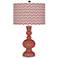 Brick Paver Narrow Zig Zag Apothecary Table Lamp