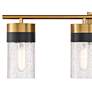 2_Brickell 30" Wide Warm Brass with Black 4-Light Bath Light more views