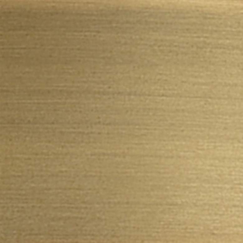 Image 5 Bridal Veil 11 1/4"H Brass Blue Glass 2-Light Wall Sconce more views