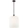 Bridal Veil 12"W 3-Lt Oil Rubbed Bronze Stem Mini Pendant w/ White Shade