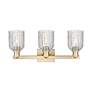 Bridal Veil 24"W 3 Light Champagne Bronze Bath Light With Clear Shade