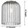 3_Bridal Veil 24"W 3 Light Copper Bath Vanity Light w/ Smoke Shade more views