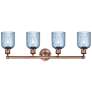 2_Bridal Veil 32"W Antique Copper 4-Light Vanity Bath Light more views