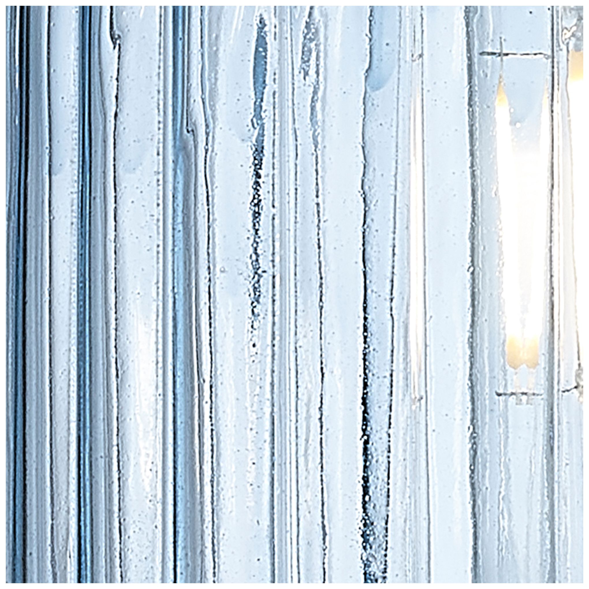 Image 6 Bridal Veil 35"W Copper and Blue Glass 4-Light Bath Light more views