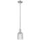 Bridal Veil 5"W Brushed Satin Nickel Stem Mini Pendant With Clear Shade
