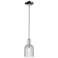 Bridal Veil 5"W Polished Chrome Stem Hung Mini Pendant With Clear Shade
