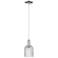 Bridal Veil 5"W Polished Nickel Cord Hung Mini Pendant With Clear Shade