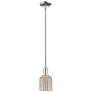 2_Bridal Veil 5"W Polished Nickel Stem Mini Pendant With Mercury Shade more views