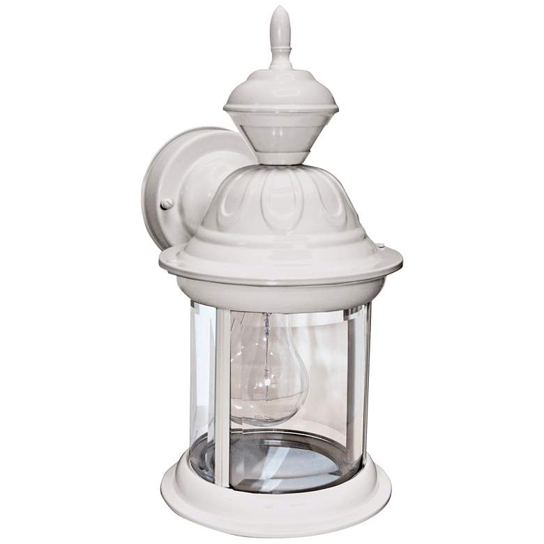 Image 1 Bridgeport Matte White Outdoor Wall Light