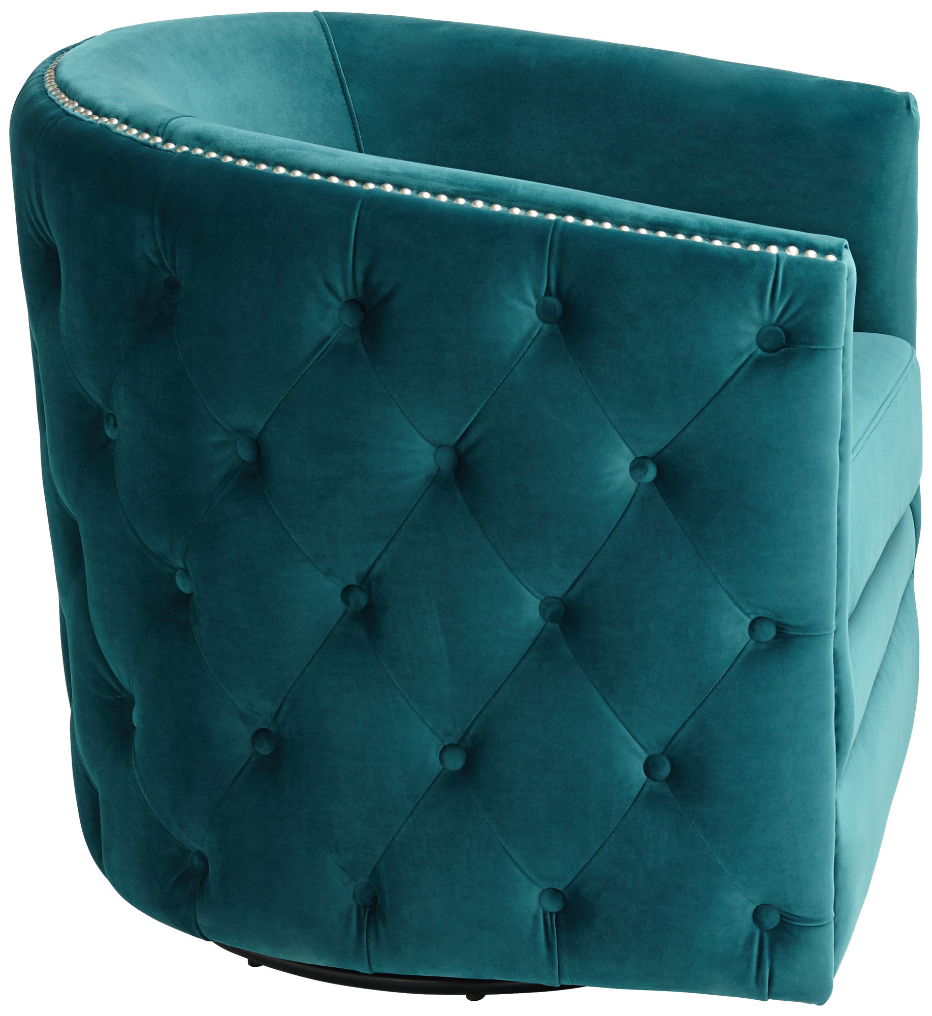 teal green sophie upholstered swivel chair