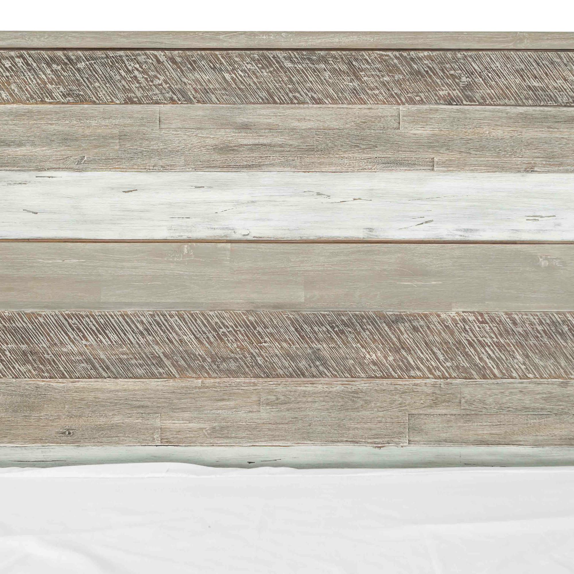 Image 7 Bridges 3 Piece Queen Bedroom Set in Two Tone Grey Acacia Wood and Steel more views