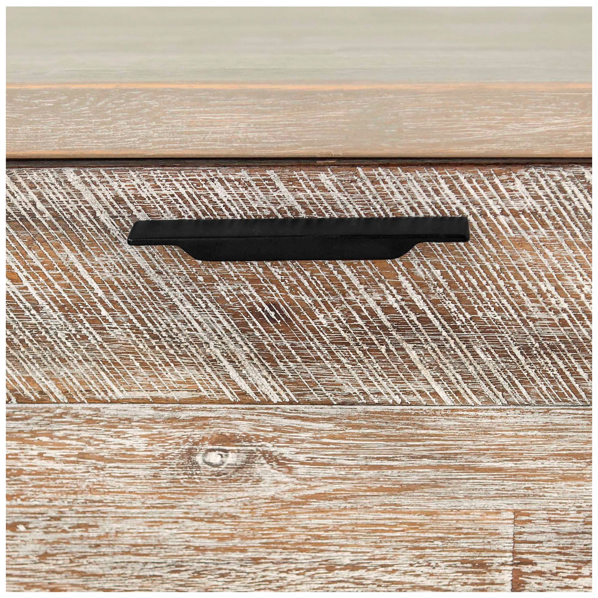 Image 6 Bridges Nightstand with 2 Drawers in Two Tone Acacia Wood more views