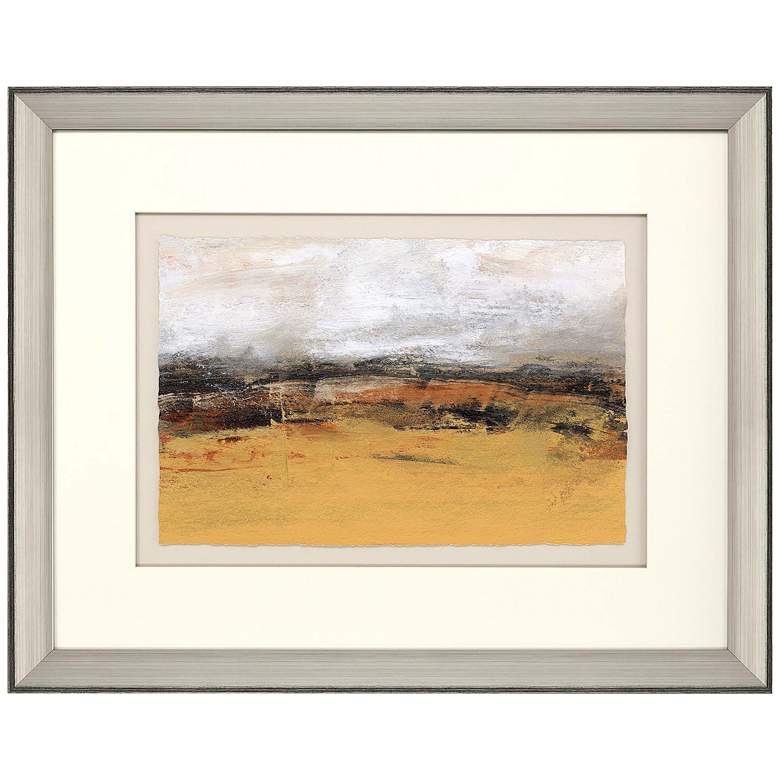 Image 1 Bridges Ochre IV 38" Wide Rectangular Giclee Framed Wall Art