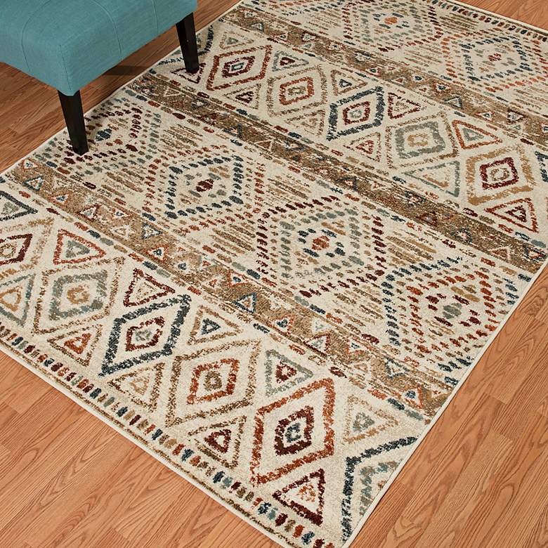 Image 6 Bridges Salto Grande 7'10"x10'6" Multi-Color Oversize Rug more views