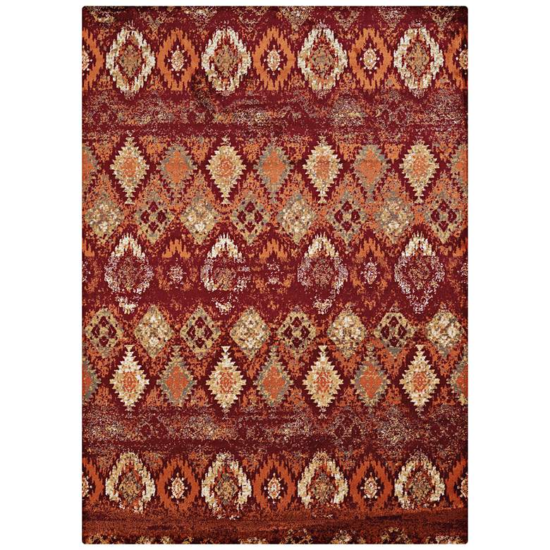 Image 2 Bridges San Paula 5'3"x7'2" Crimson Area Rug