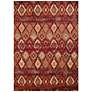 Bridges San Paula 5'3"x7'2" Crimson Area Rug