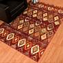 Bridges San Paula 5'3"x7'2" Crimson Area Rug