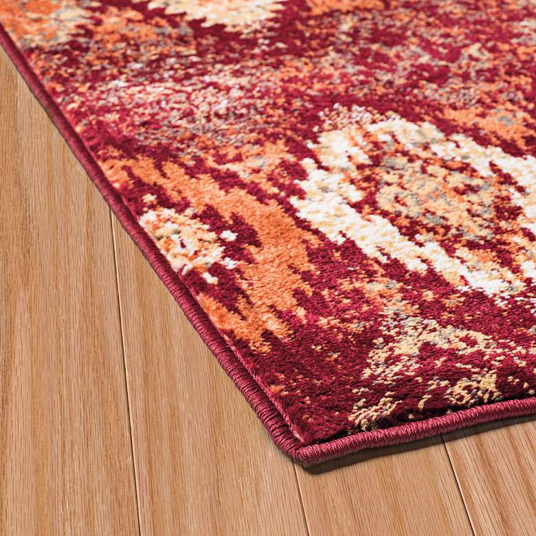 Image 3 Bridges San Paula 5'3"x7'2" Crimson Area Rug more views