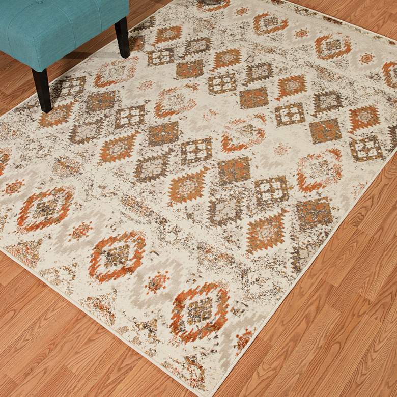 Image 1 Bridges San Paula 5&#39;3 inchx7&#39;2 inch Linen Area Rug