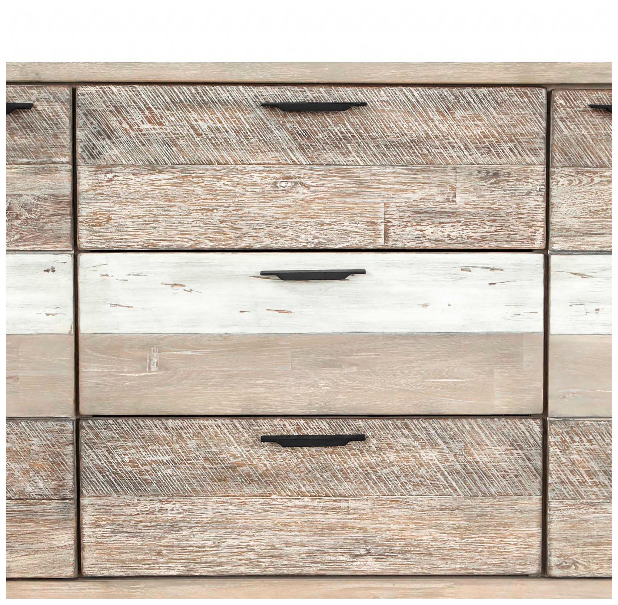 Image 5 Bridges Sideboard Buffet Cabinet in Two Tone Acacia Wood more views