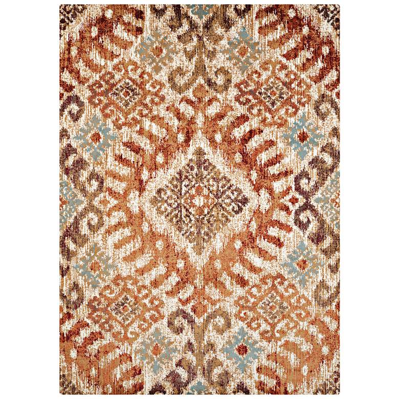 Image 2 Bridges Verazanno 5'3"x7'2"Crimson Area Rug