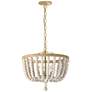 1_Bridget 16" Wide 3-Light White Finish Pendant w/ Vintage White Shade