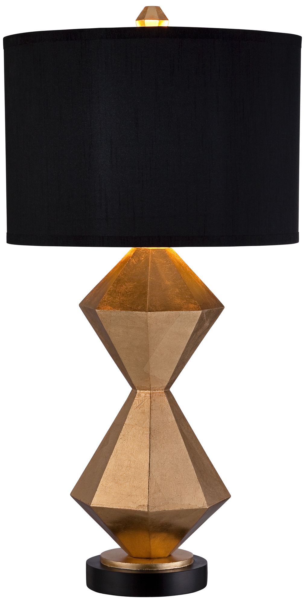 Bridget Double Diamond Gold Table Lamp