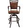 Bridgetown 30" Weathered Brown Faux Leather Barstool