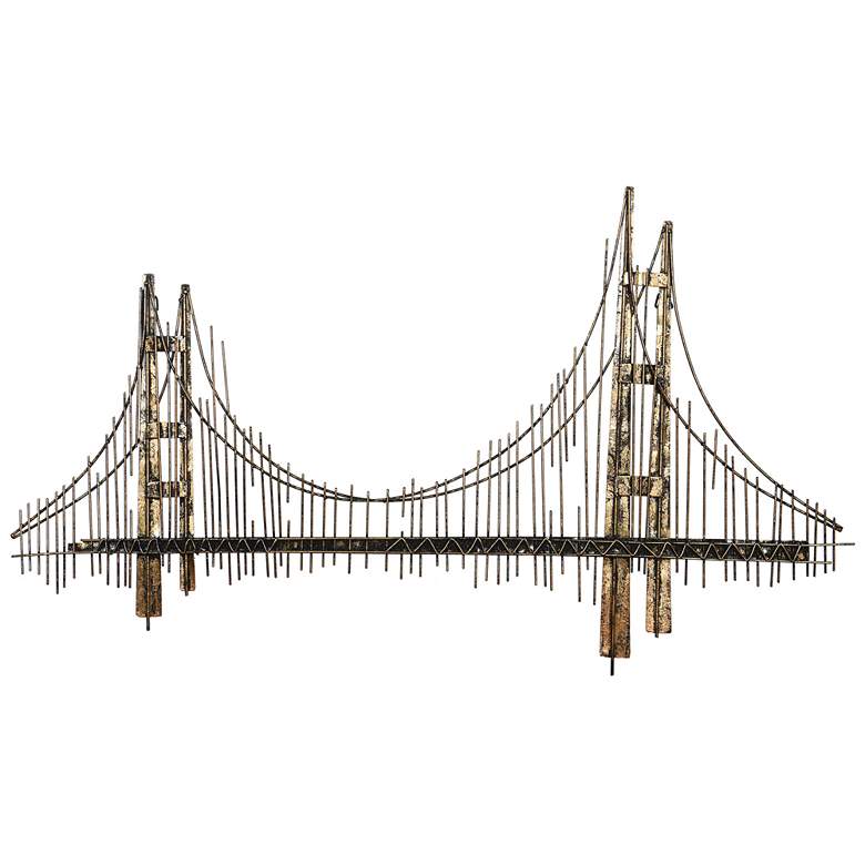 Image 1 Bridgeway 40"W x 23.6"H Metal Wall Art Sculpture
