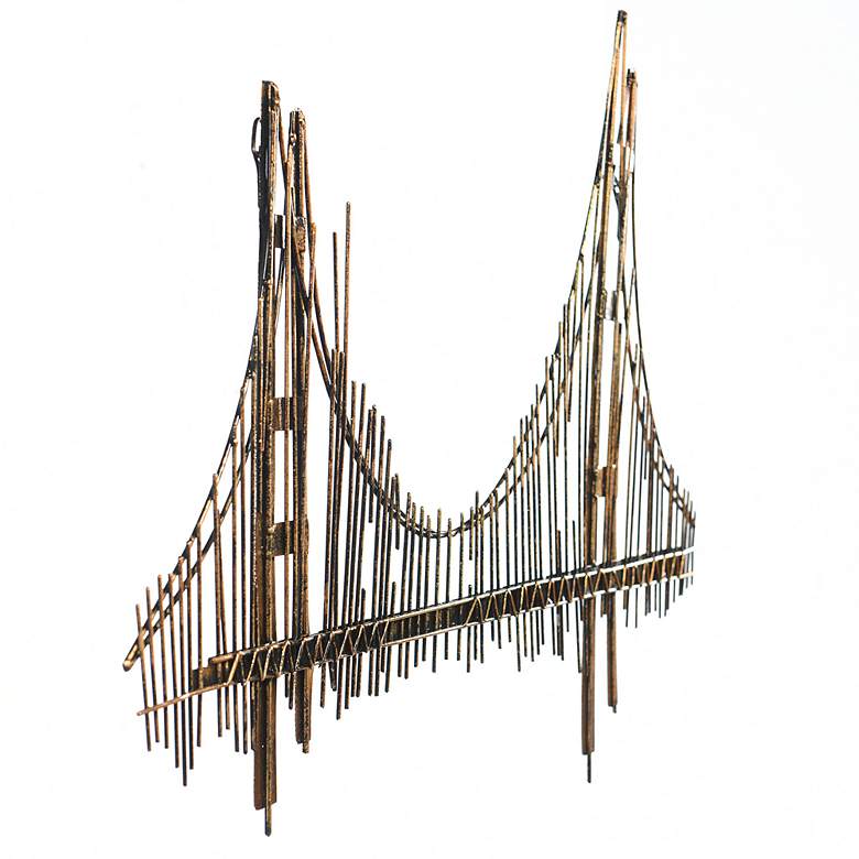 Image 3 Bridgeway 40"W x 23.6"H Metal Wall Art Sculpture more views