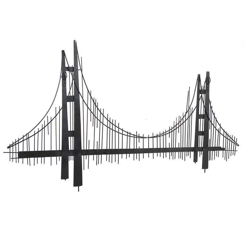 Image 4 Bridgeway 40"W x 23.6"H Metal Wall Art Sculpture more views