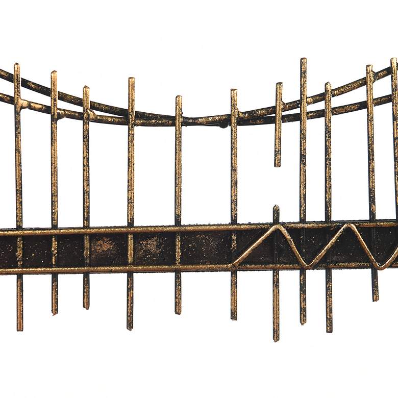 Image 5 Bridgeway 40"W x 23.6"H Metal Wall Art Sculpture more views