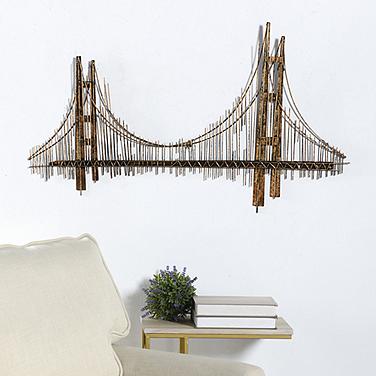 Bridgeway 40"W x 23.6"H Metal Wall Art Sculpture