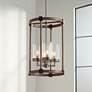 Bridlewood 14 1/2"W Stone Gray and Nickel 4-Light Pendant
