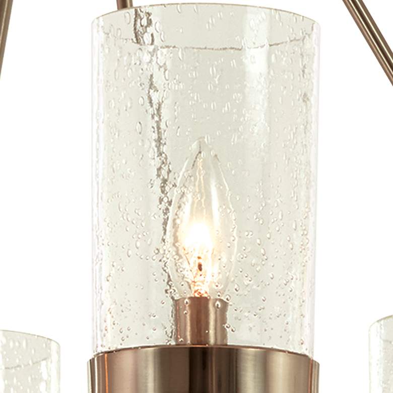 Image 5 Bridlewood 32" Wide Nickel Stone Gray 8-Light Chandelier more views
