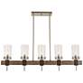 Bridlewood 40" Wide Gray and Nickel Kitchen Island Light Pendant