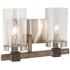 Bridlewood 8 3/4" High Brushed Nickel 2-Light Wall Sconce