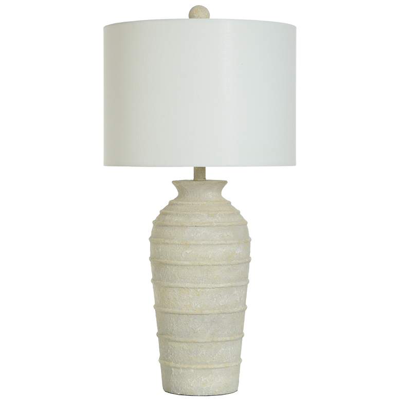 Image 1 Brie 32" High Cream Table Lamp With Off-White Shade