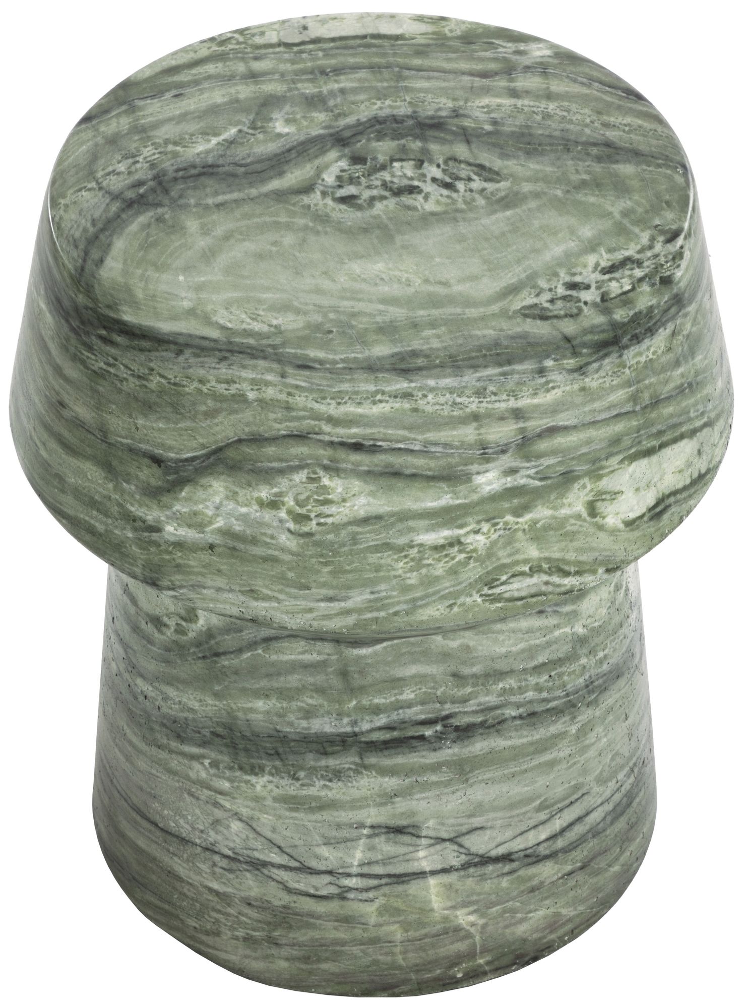 Image 4 Brie End Table - Marble Look - Sage more views