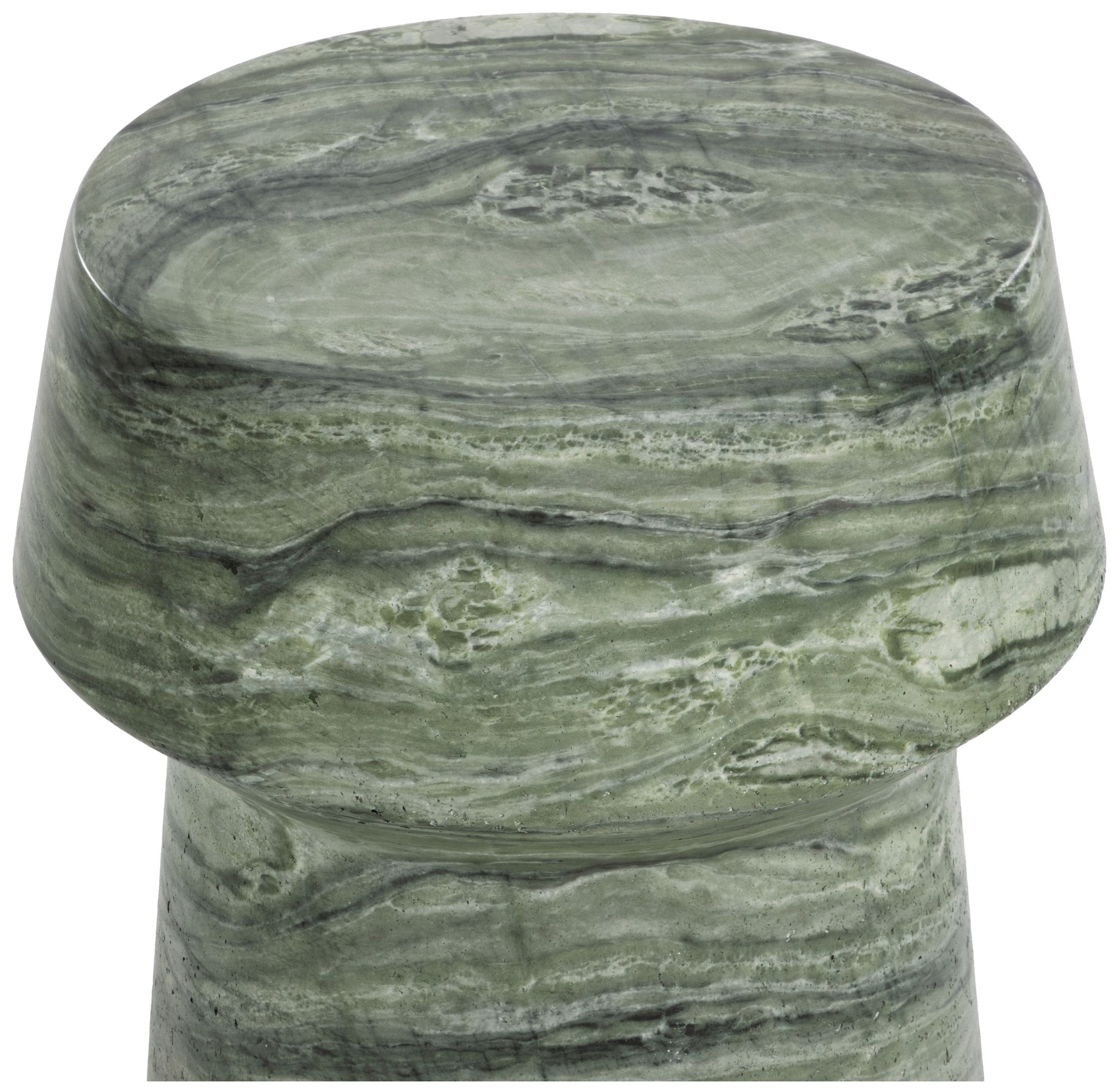 Image 5 Brie End Table - Marble Look - Sage more views