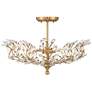 Watch A Video About the Brielle 4 Light Brass Branch and Crystal Ceiling Light