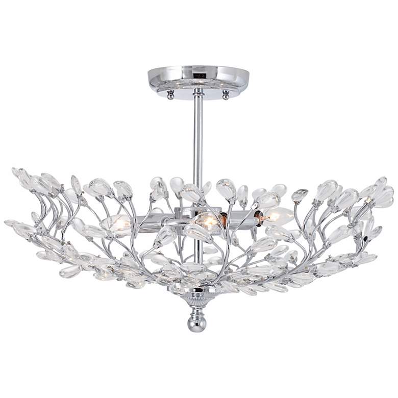 Image 3 Brielle 18 1/2 inch Wide Chrome 4-Light Ceiling Light more views