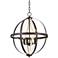 Brielle 18" Wide Oil-Rubbed Bronze 4-Light Orb Pendant Light