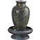 Brielle 29 1/2" High Engraved Urn Bubbler Patio Fountain