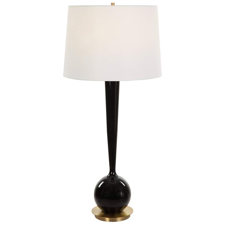 Image 1 Brielle 35 inch Black Ceramic Table Lamp