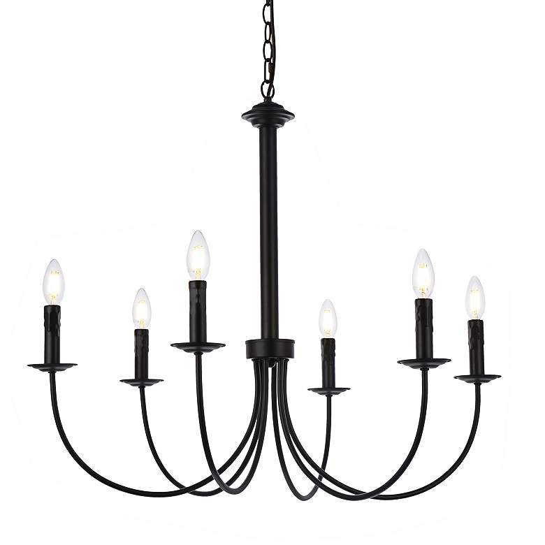 Image 4 Brielle 6 Lts Pendant In Black more views