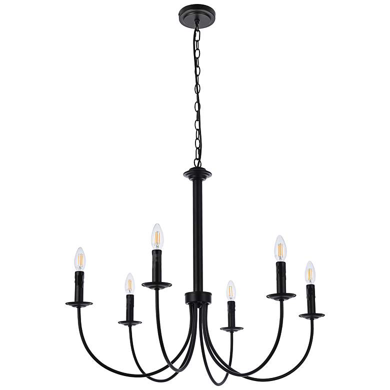 Image 5 Brielle 6 Lts Pendant In Black more views