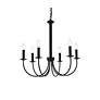 3_Brielle 6 Lts Pendant In Black more views