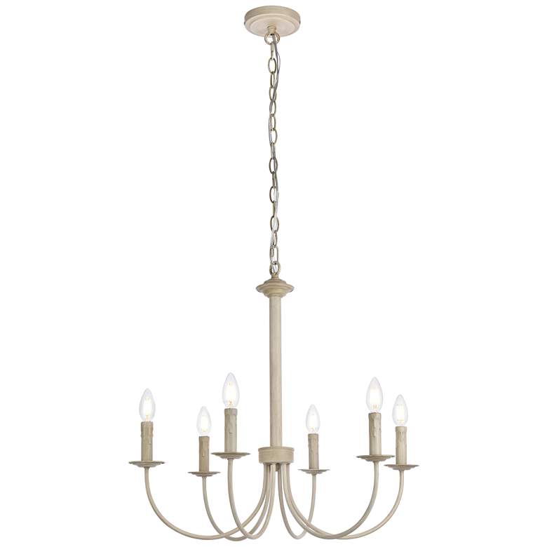 Image 1 Brielle 6 Lts Pendant In Weathered Dove