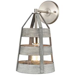 Brigantine 14&quot; High 1-Light Sconce - Weathered Driftwood